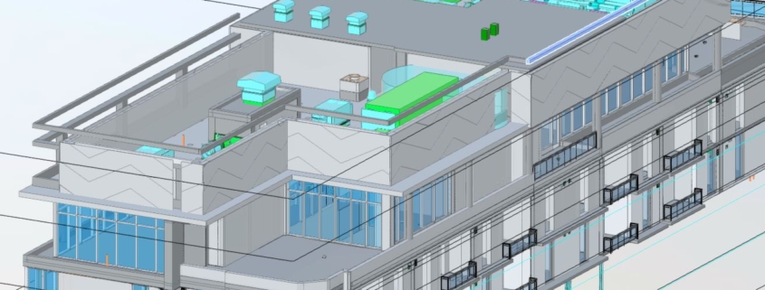 BIM drawing of a high rise